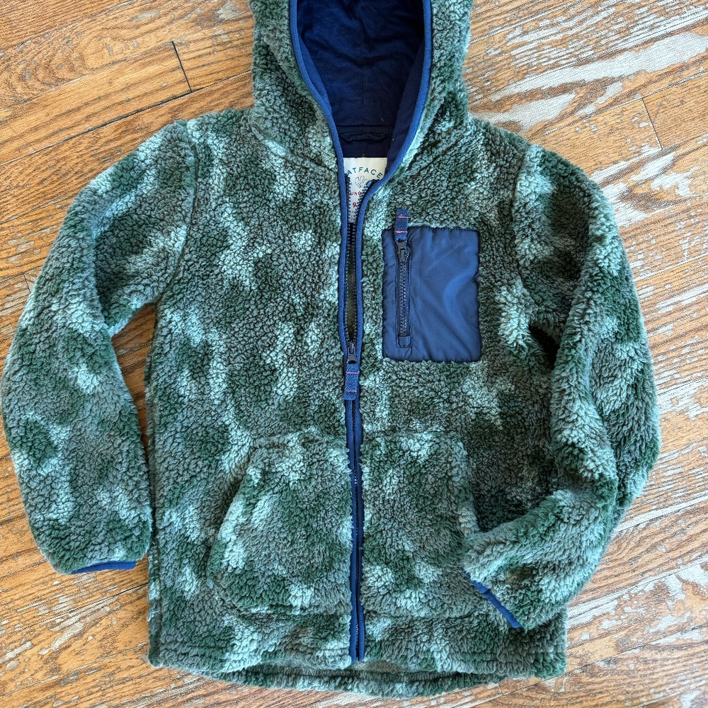 Fat Face Boys Camp Fleece Jacket size 9/10